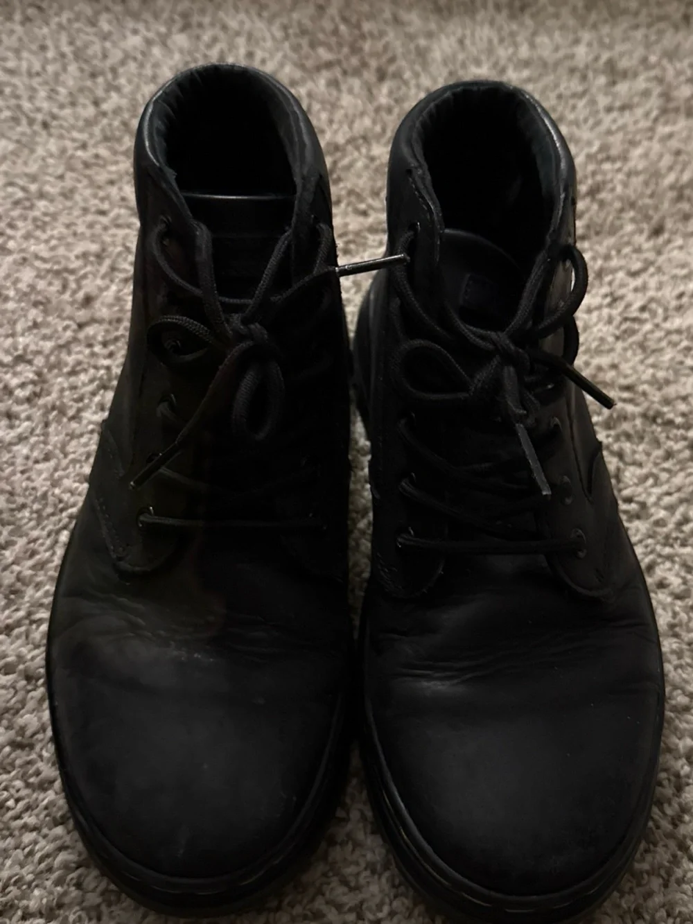 Dr. Martens Black Leather Chukka Boots
